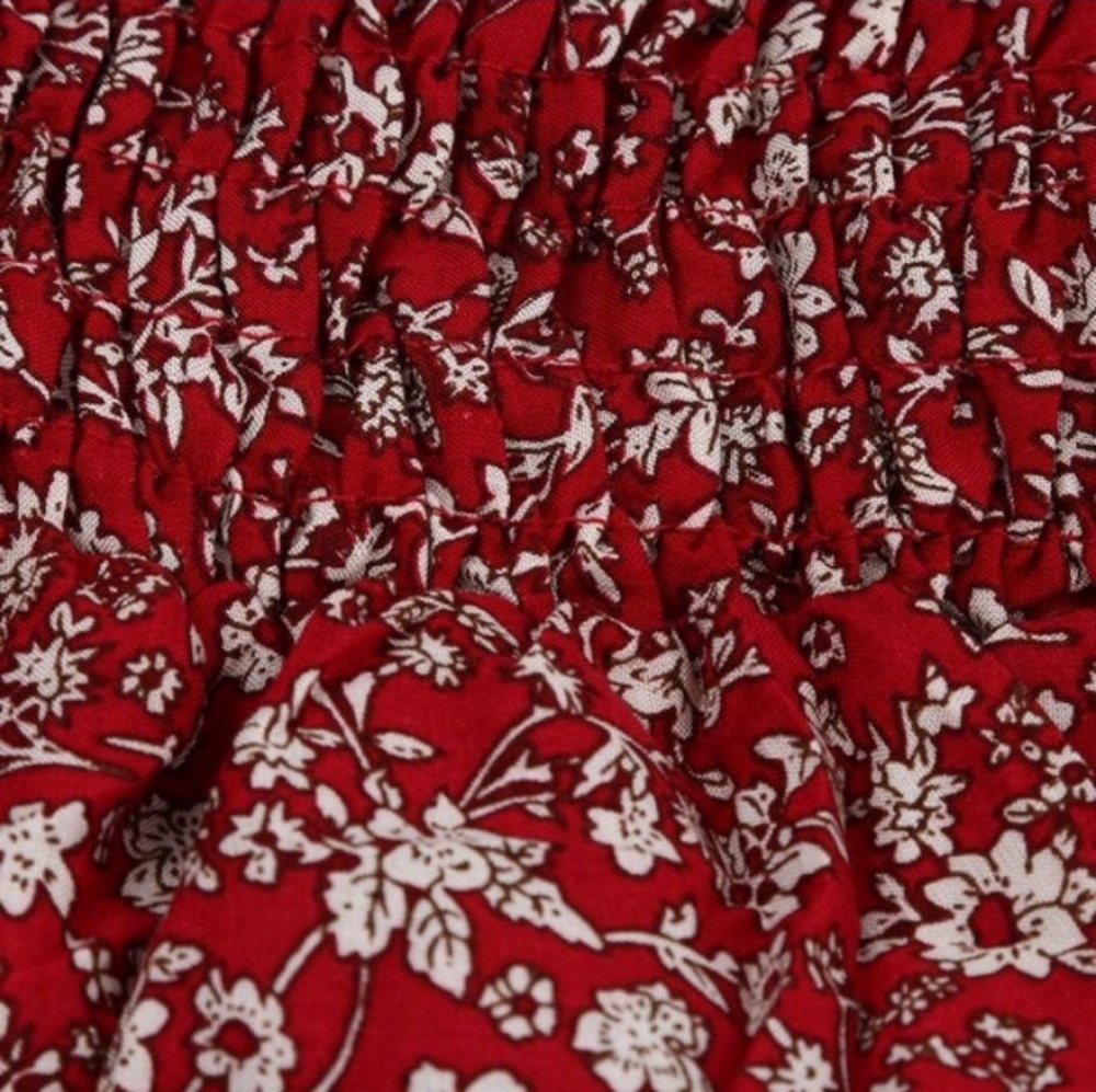 Off Shoulder Floral Beach Mini Dress - Picture 2 of 5